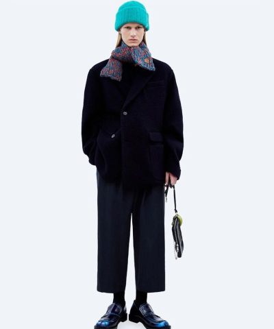 Ader Error Green & Red Petit Muffler Scarf - Image 4