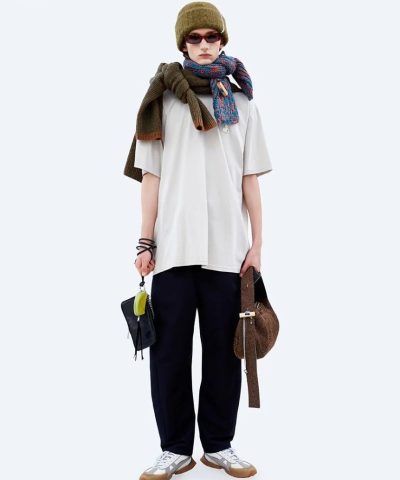 Ader Error Green & Red Petit Muffler Scarf - Image 5