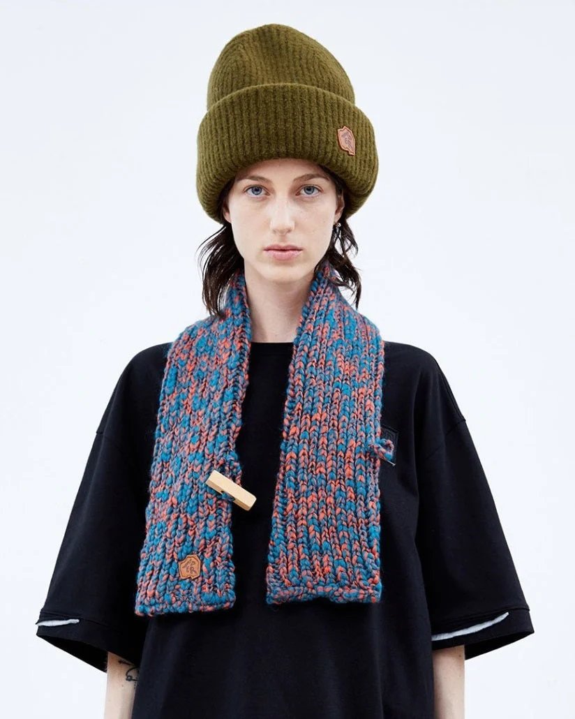 Ader Error Green & Red Petit Muffler Scarf-20238220
