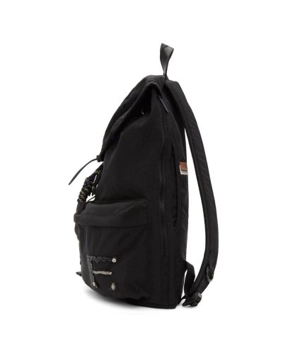 Ader Error Womens Black Torn Label Backpack 2