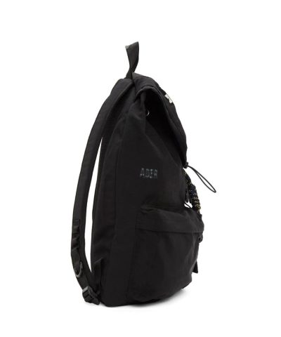 Ader Error Womens Black Torn Label Backpack 3