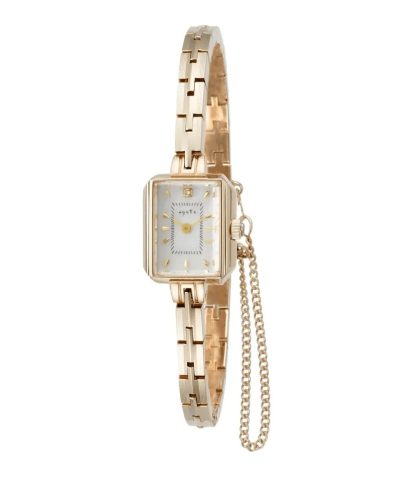 Alternative view of Agete Square Face Jewelry Watch [AGETE 15YG2 Watch]
