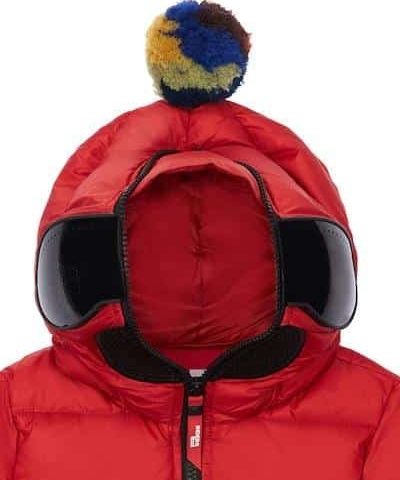 Ai Riders Kids' Water Repellent Nylon Down Jacket In Red - Image 3