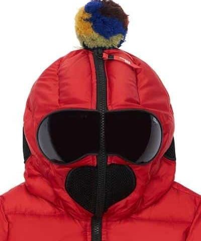 Ai Riders Kids' Water Repellent Nylon Down Jacket In Red - Image 4