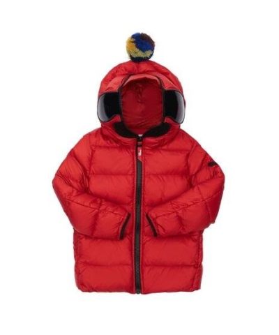 Ai Riders Kids' Water Repellent Nylon Down Jacket In Red-20249836