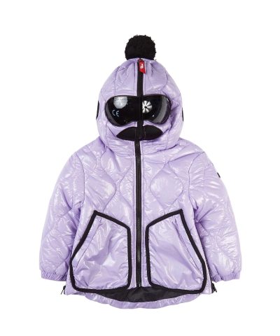 Ai Riders Purple Pom Pom Google Ski Jacket-20249845