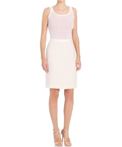 Alternative view of Akris punto Sleeveless Wool Shell, Ivory