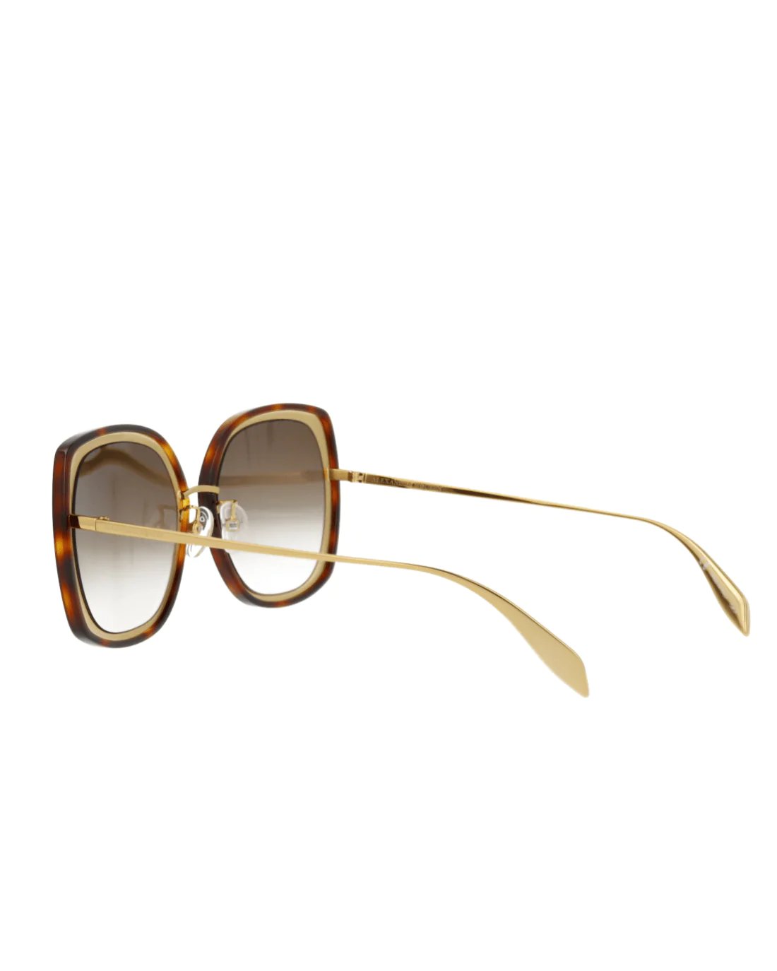 Alternative view of Alexander McQueen AM0151S 003 Gold Sunglasses