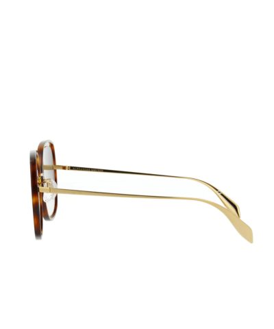 Alexander McQueen AM0151S 003 Gold Sunglasses 4