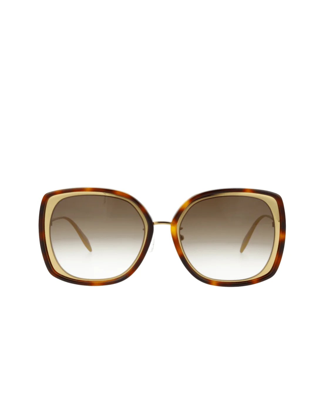Alexander McQueen AM0151S 003 Gold Sunglasses-20239608