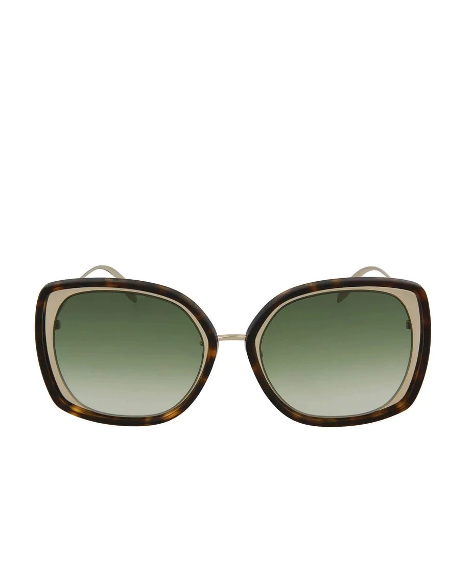 Alexander McQueen AM0151S 005 Rectangle Sunglasses-20239476