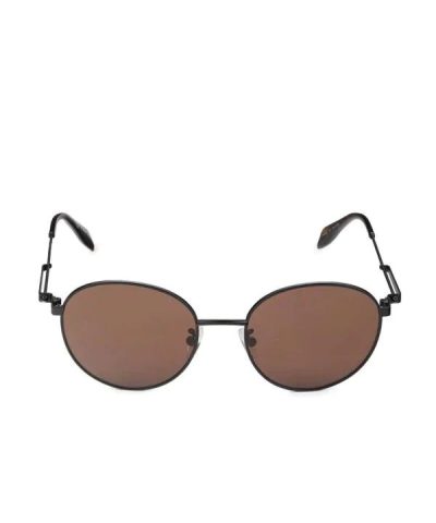Alexander McQueen AM0230S 002 Black Brown Sunglasses-20239423