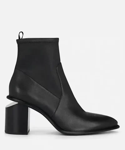 Alexander Wang Anna Stretch-Leather Ankle Boots-20272329