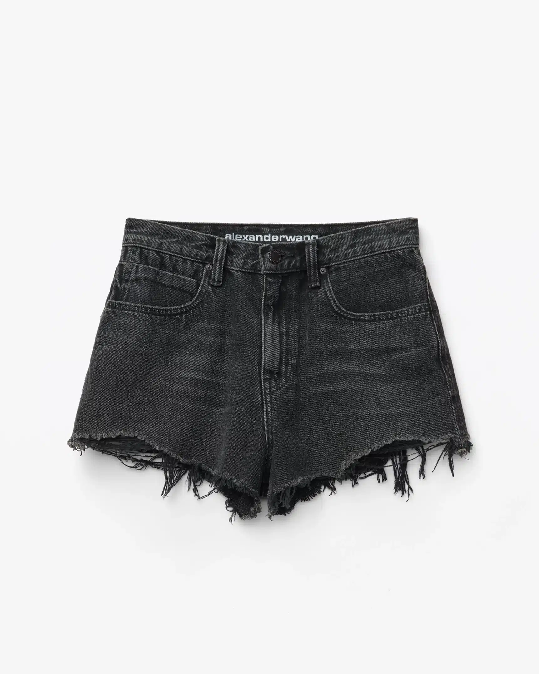 Alternative view of Alexander Wang Bite Short In Grey Aged Denim