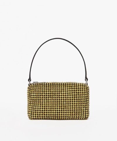 Alexander Wang Heiress Rhinestone Pouch, Lemon-20251222