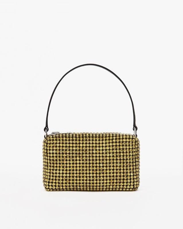 Alexander Wang Heiress Rhinestone Pouch, Lemon-20251222