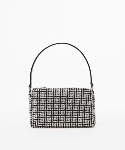 Alexander Wang Heiress Rhinestone Pouch, White-20251229