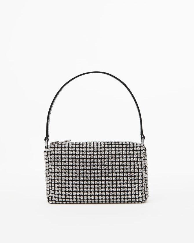 Alexander Wang Heiress Rhinestone Pouch, White-20251229