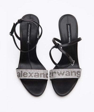 Alternative view of Alexander Wang Jane Logo Sandal In 001 Black