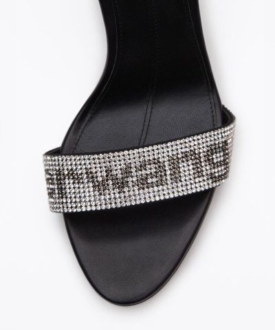 Alexander Wang Jane Logo Sandal In 001 Black - Image 4
