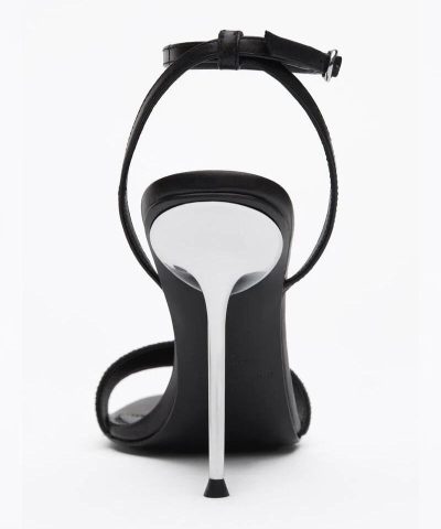 Alexander Wang Jane Logo Sandal In 001 Black - Image 5