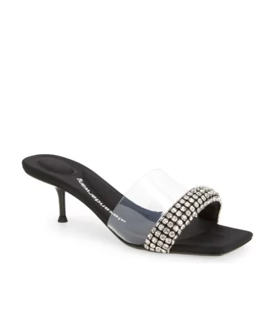 Alexander Wang Jessie Crystal Embellished Slide Sandal 1