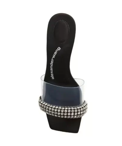 Alexander Wang Jessie Crystal Embellished Slide Sandal 3