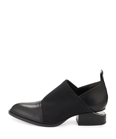Alternative view of Alexander Wang Kori Stretch Neoprene & Leather Shoe, Black