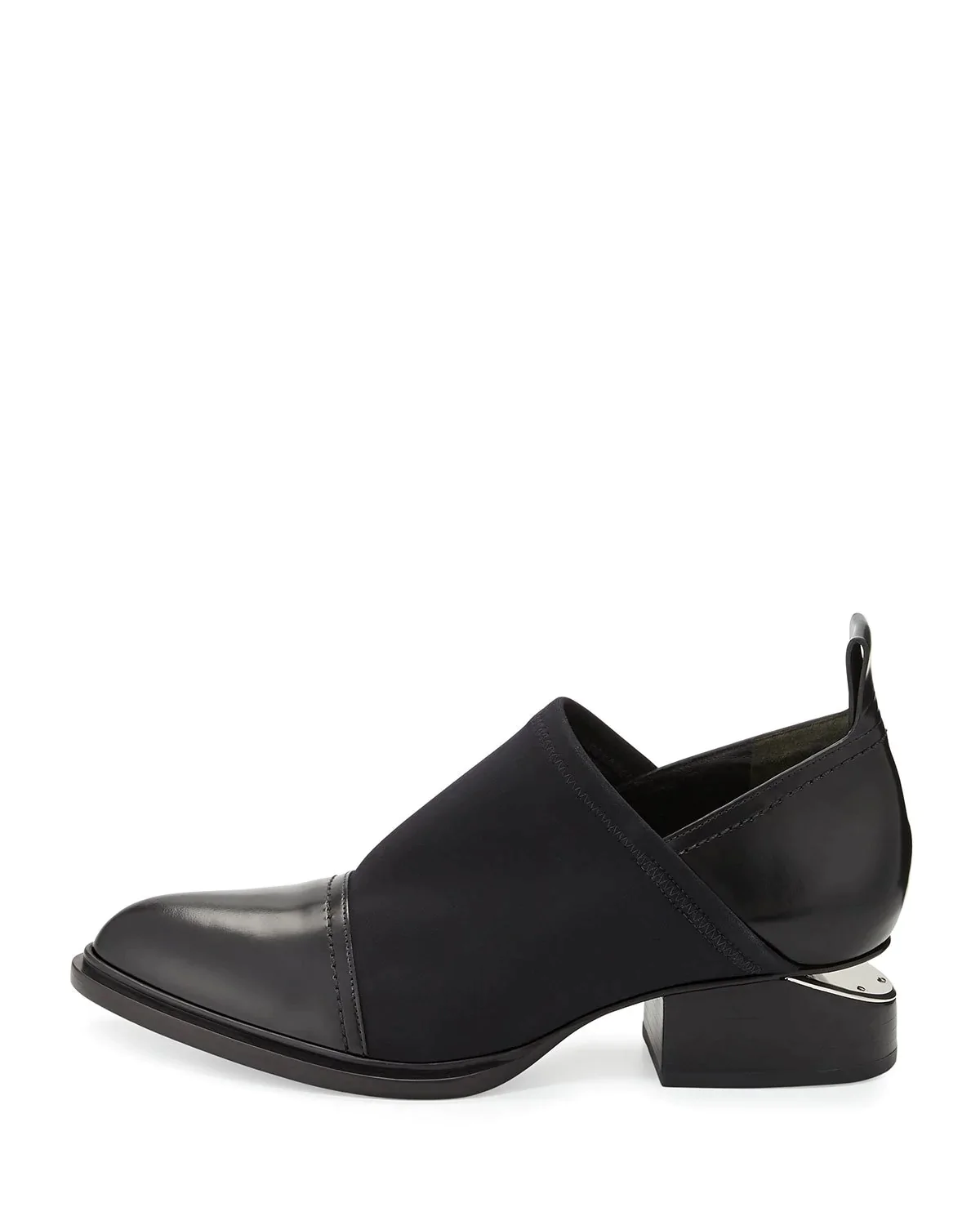 Alternative view of Alexander Wang Kori Stretch Neoprene & Leather Shoe, Black