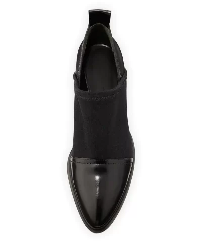 Alexander Wang Kori Stretch Neoprene & Leather Shoe, Black - Image 3