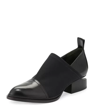 Alexander Wang Kori Stretch Neoprene & Leather Shoe, Black-20272367