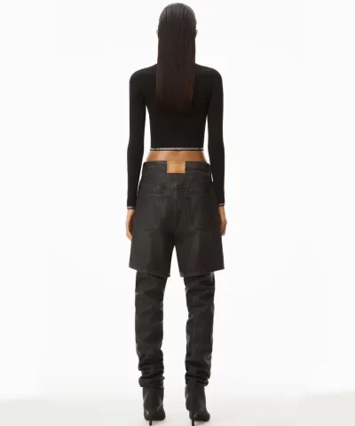 Alexander Wang Logo Trim Pullover In Compact Nylon - Image 5