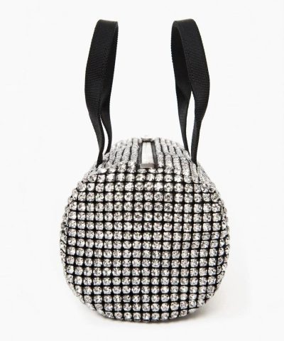 Alexander Wang Mens Heiress Rhinestone Pouch White 3