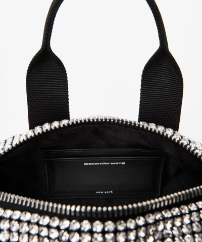Alexander Wang Mens Heiress Rhinestone Pouch White 4