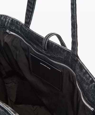 Alexander Wang Punch Tote in Cotton Denim - Image 4