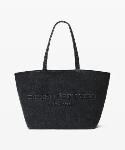 Alexander Wang Punch Tote in Cotton Denim-20551789