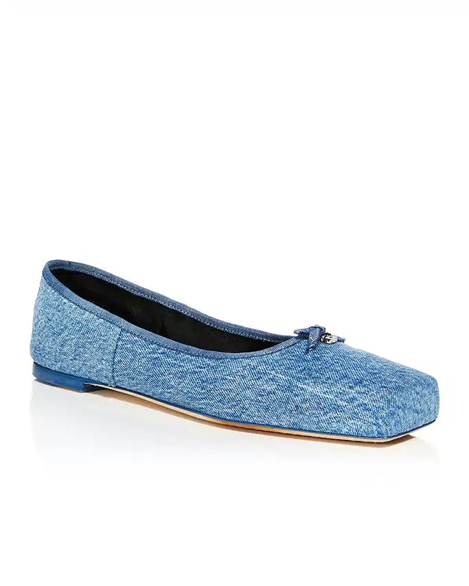 Alternative view of Alexander Wang Women's Billie Flats In Washed Denim
