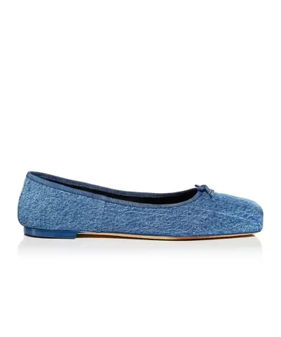 Alexander Wang Women's Billie Flats In Washed Denim-20309914