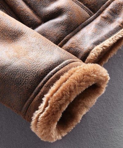 Ame Rag Military Bomber Tactical Leather Jackets 5