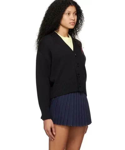 Alternative view of Ami Alexandre Mattiussi Ami de Coeur Cardigan