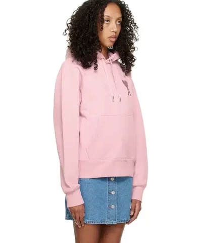 Ami Alexandre Mattiussi Pink Ami de Coeur Hoodie 1