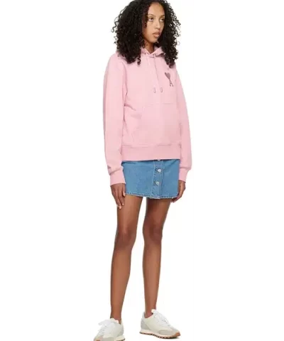 Ami Alexandre Mattiussi Pink Ami de Coeur Hoodie 3