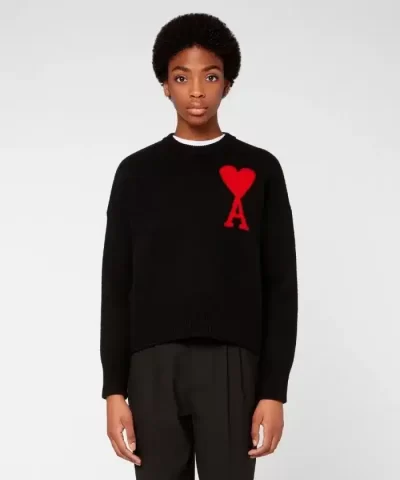 Ami Oversize Ami de Coeur Sweater-20259551
