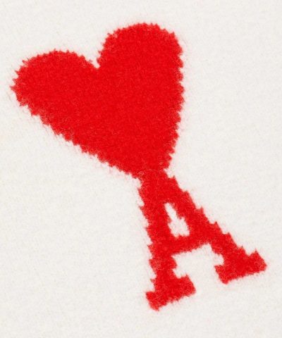 Ami Oversize Ami de Coeur Sweater In White - Image 3