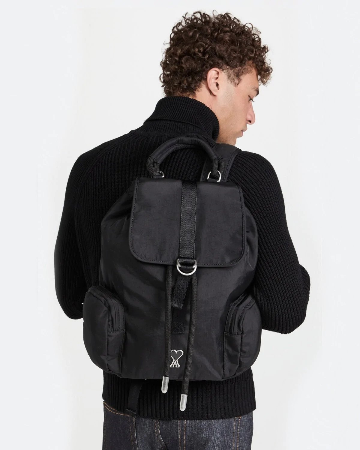 Alternative view of Ami Paris Ami De Coeur Backpack