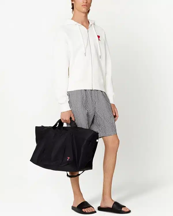 Alternative view of Ami Paris Ami De Coeur Logo-Detail Tote Bag