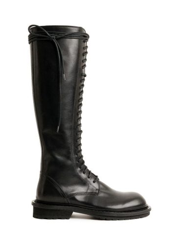 Ann Demeulemeester Knee Combat Boots Tucson Nero-20271363