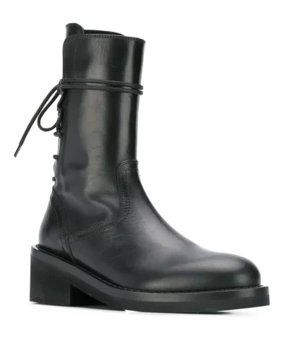 Alternative view of Ann Demeulemeester Reverse Lace Up Ankle Boots