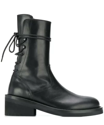 Ann Demeulemeester Reverse Lace Up Ankle Boots-20270077