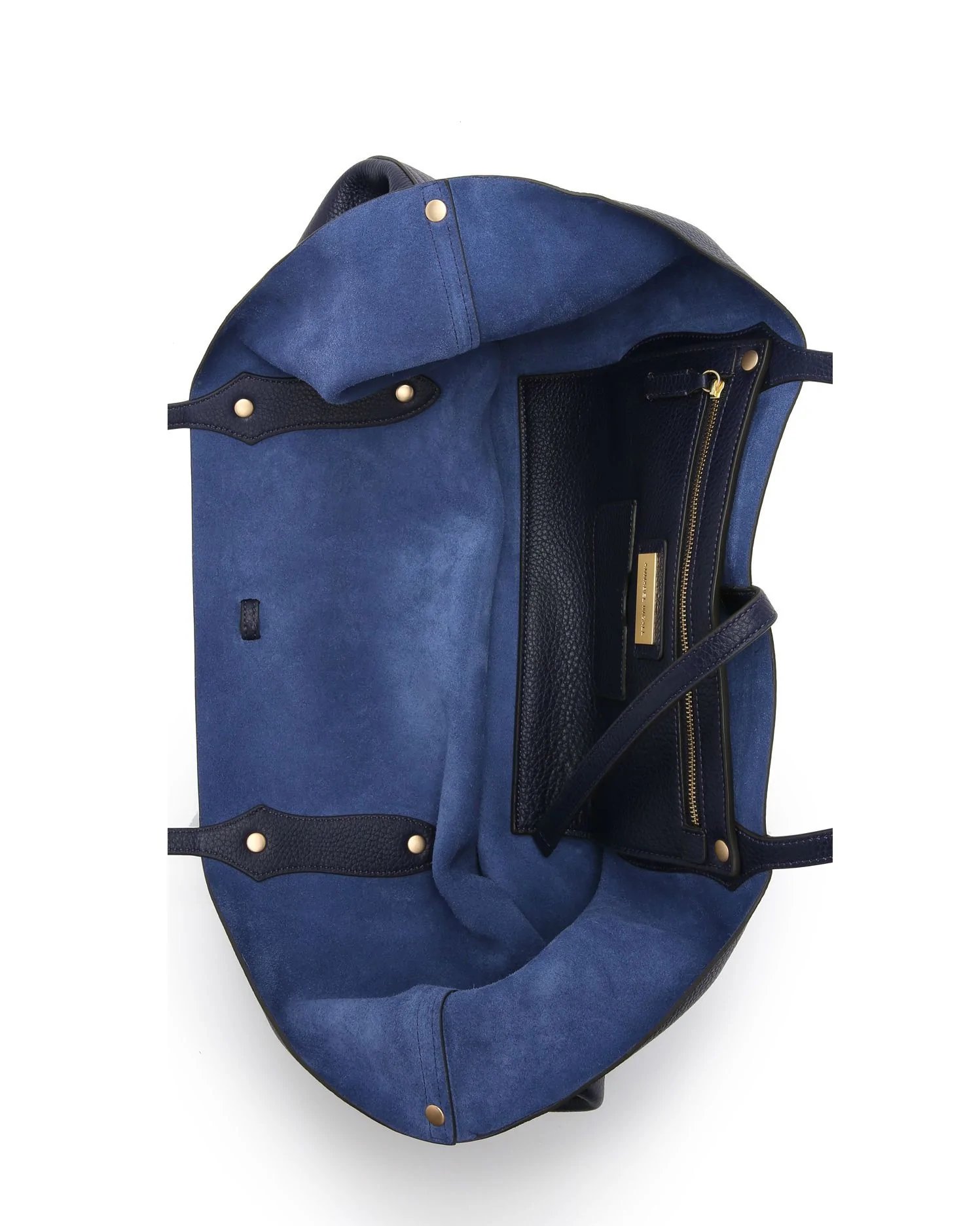 Alternative view of Annabel Ingall Isabella Large Leather Tote. Navy